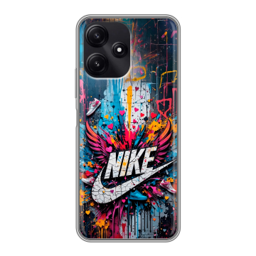Силиконовый чехол на Xiaomi Poco M6 Pro 5G с принтом Nike Найк Силиконовый чехол на Xiaomi Poco M6 Pro 5G с принтом Nike Найк