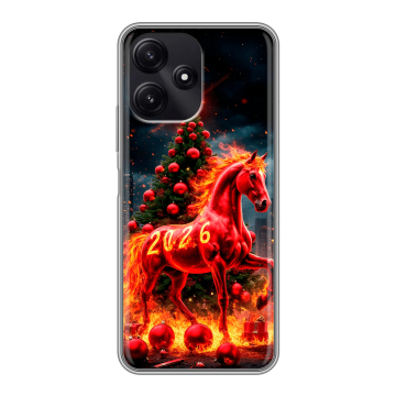 Силиконовый чехол на Xiaomi Poco M6 Pro 5G с принтом Новый год Силиконовый чехол на Xiaomi Poco M6 Pro 5G с принтом Новый год
