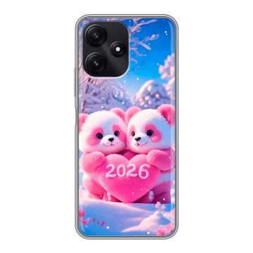 Силиконовый чехол на Xiaomi Poco M6 Pro 5G с принтом Новый год Силиконовый чехол на Xiaomi Poco M6 Pro 5G с принтом Новый год