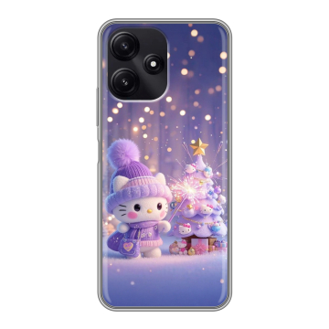 Силиконовый чехол на Xiaomi Poco M6 Pro 5G с принтом Новый год