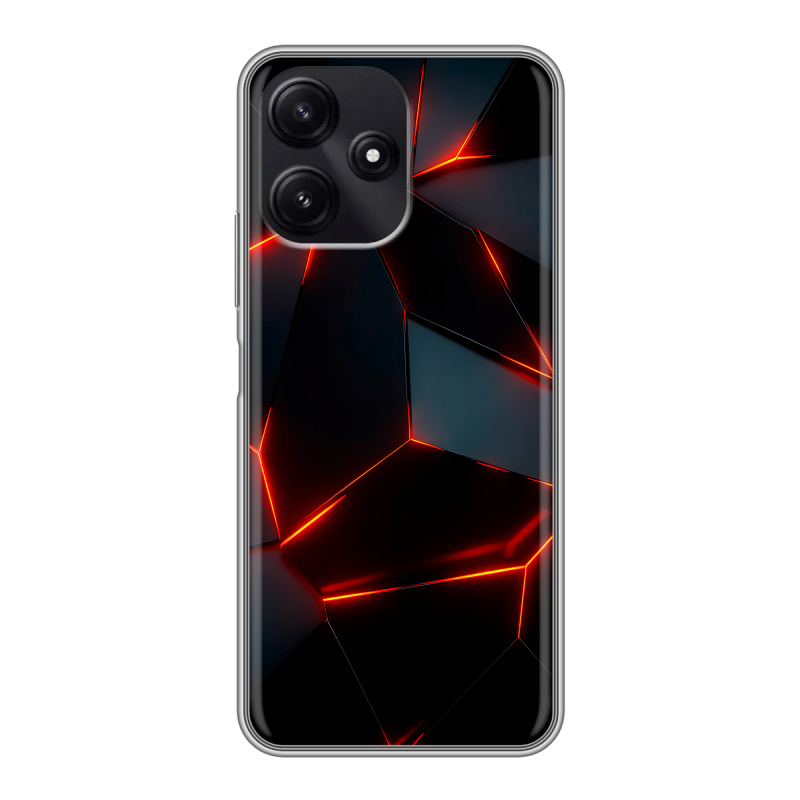 Силиконовый чехол на Xiaomi Poco M6 Pro 5G с принтом Яркие абстракции Силиконовый чехол на Xiaomi Poco M6 Pro 5G с принтом Яркие абстракции