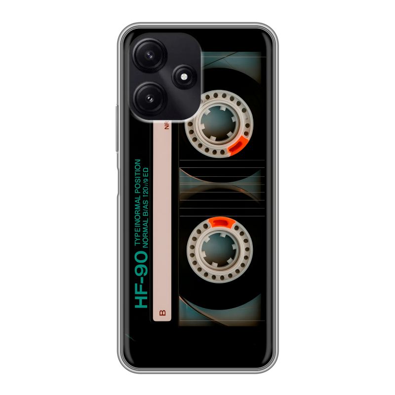 Силиконовый чехол на Xiaomi Poco M6 Pro 5G с принтом Кассета Силиконовый чехол на Xiaomi Poco M6 Pro 5G с принтом Кассета