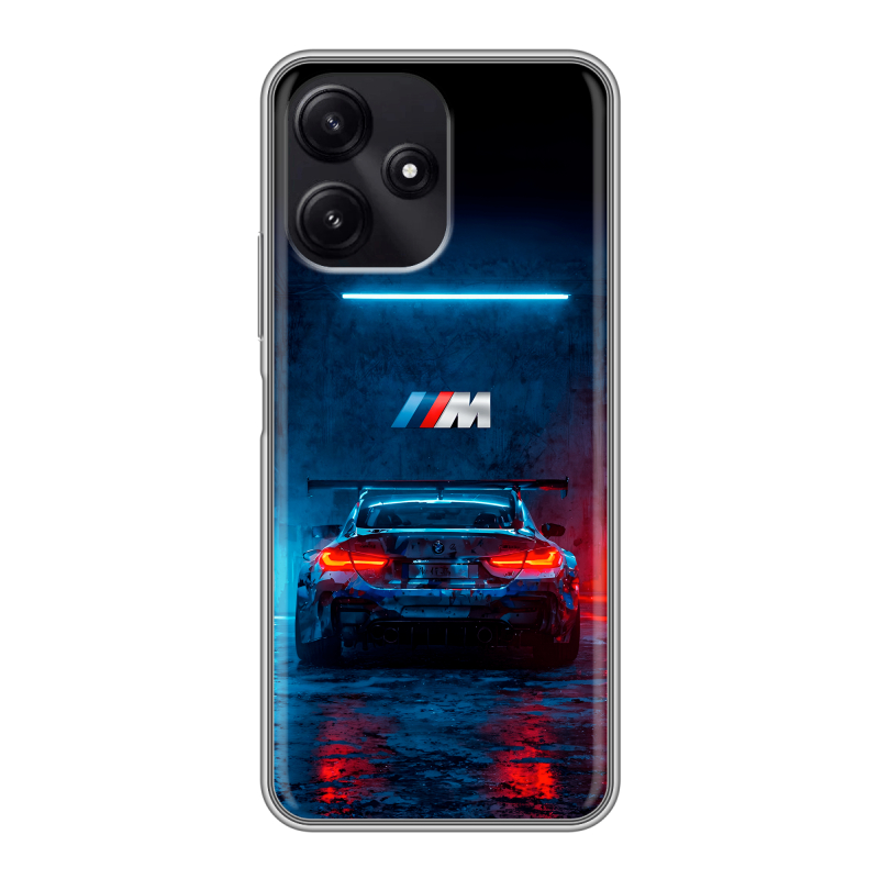 Силиконовый чехол на Xiaomi Poco M6 Pro 5G с принтом BMW БМВ Силиконовый чехол на Xiaomi Poco M6 Pro 5G с принтом BMW БМВ