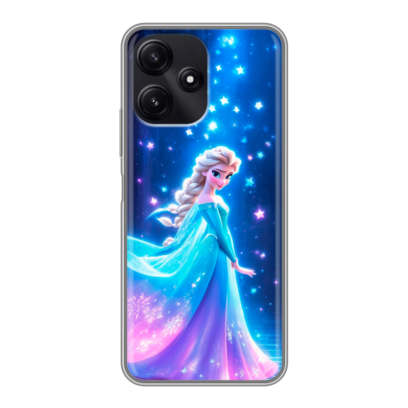 Силиконовый чехол на Xiaomi Poco M6 Pro 5G с принтом Холодное сердце Frozen Силиконовый чехол на Xiaomi Poco M6 Pro 5G с принтом Холодное сердце Frozen