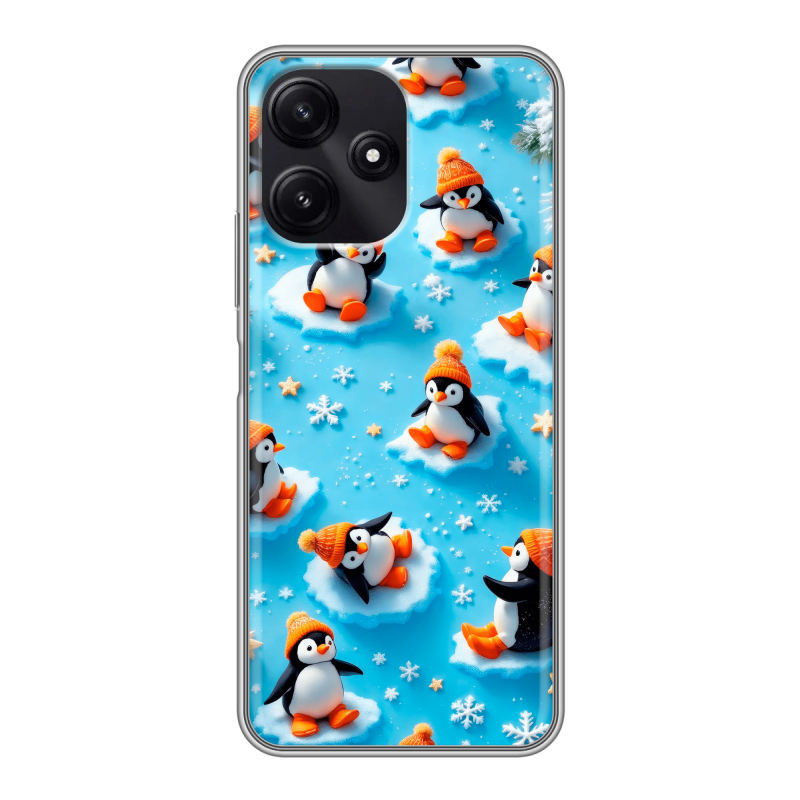 Силиконовый чехол на Xiaomi Poco M6 Pro 5G с принтом Новый год Силиконовый чехол на Xiaomi Poco M6 Pro 5G с принтом Новый год