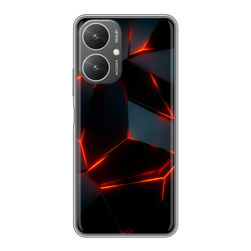 Силиконовый чехол на Xiaomi Poco M6 5G с принтом Яркие абстракции Силиконовый чехол на Xiaomi Poco M6 5G с принтом Яркие абстракции