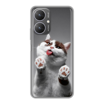 Силиконовый чехол на Xiaomi Poco M6 5G с принтом Коты Силиконовый чехол на Xiaomi Poco M6 5G с принтом Коты