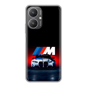 Силиконовый чехол на Xiaomi Poco M6 5G с принтом БМВ BMW