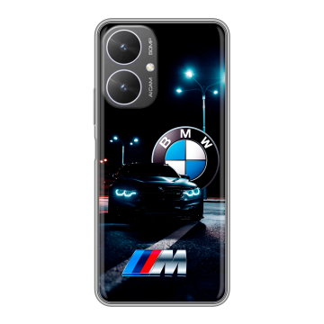Силиконовый чехол на Xiaomi Poco M6 5G с принтом БМВ BMW