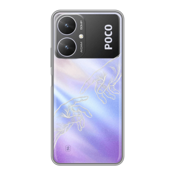 Силиконовый чехол на Xiaomi Poco M6 5G с принтом Сотворение мира