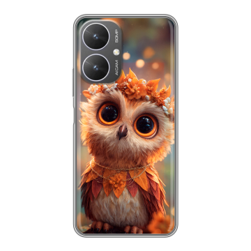 Силиконовый чехол на Xiaomi Poco M6 5G с принтом Милая сова