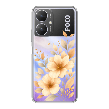 Силиконовый чехол на Xiaomi Poco M6 5G с принтом для девушки