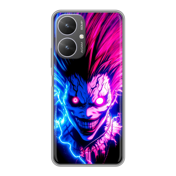Силиконовый чехол на Xiaomi Poco M6 5G с принтом Death note Тетрадь смерти