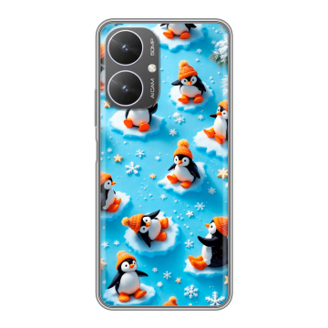 Силиконовый чехол на Xiaomi Poco M6 5G с принтом Новый год