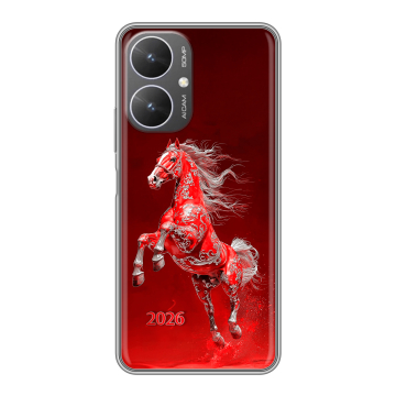 Силиконовый чехол на Xiaomi Poco M6 5G с принтом Новый год