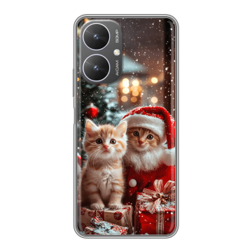 Силиконовый чехол на Xiaomi Poco M6 5G с принтом Новый год