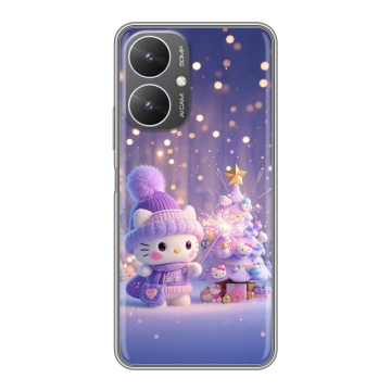 Силиконовый чехол на Xiaomi Poco M6 5G с принтом Новый год