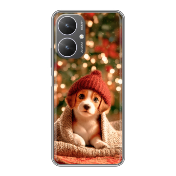 Силиконовый чехол на Xiaomi Poco M6 5G с принтом Новый год