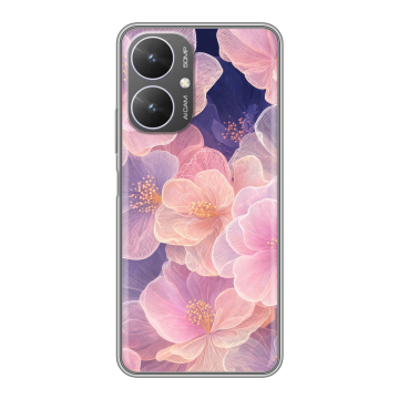 Силиконовый чехол на Xiaomi Poco M6 5G с принтом женский