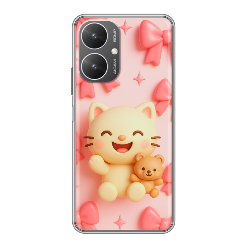 Силиконовый чехол на Xiaomi Poco M6 5G с принтом для девочек Силиконовый чехол на Xiaomi Poco M6 5G с принтом для девочек