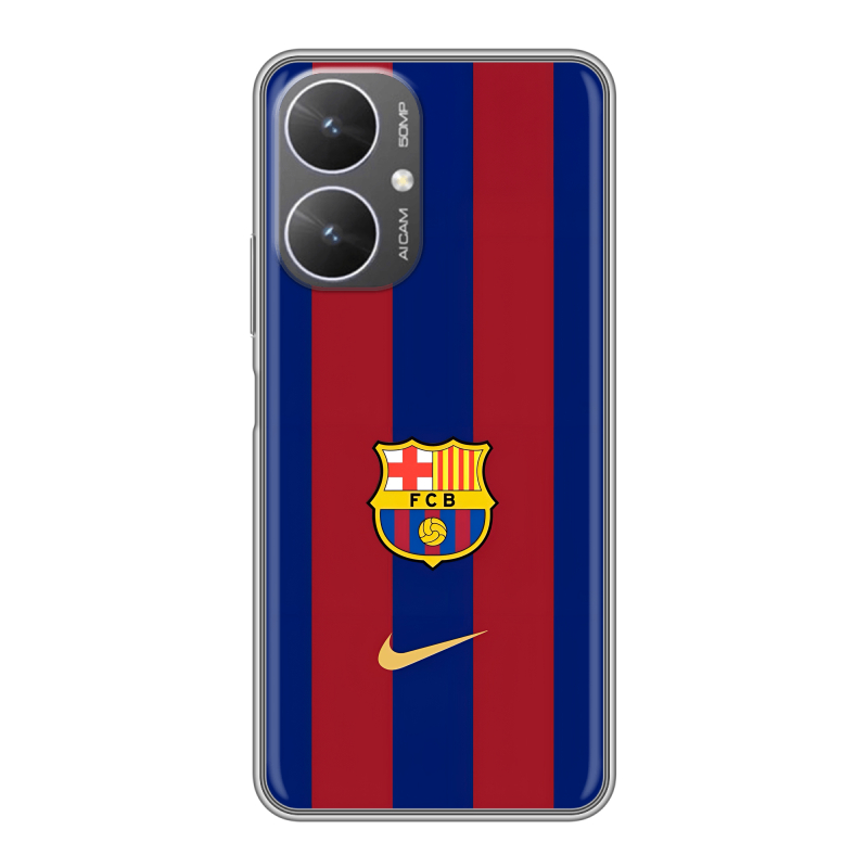 Силиконовый чехол на Xiaomi Poco M6 5G с принтом Барселона Barcelona Силиконовый чехол на Xiaomi Poco M6 5G с принтом Барселона Barcelona