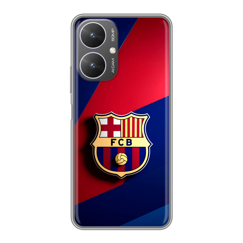 Силиконовый чехол на Xiaomi Poco M6 5G с принтом Барселона Barcelona Силиконовый чехол на Xiaomi Poco M6 5G с принтом Барселона Barcelona