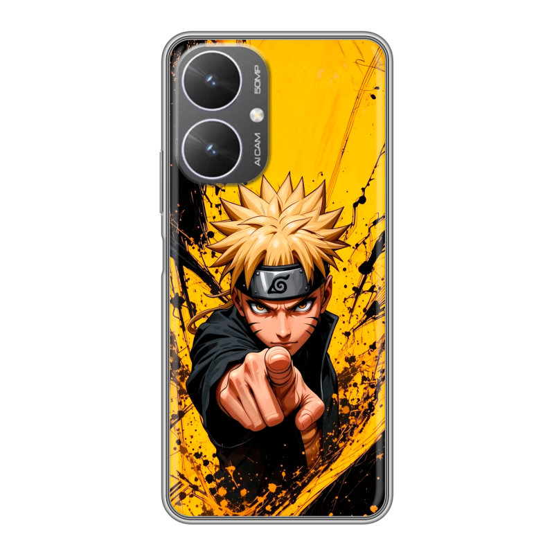 Силиконовый чехол на Xiaomi Poco M6 5G с принтом Naruto Наруто Силиконовый чехол на Xiaomi Poco M6 5G с принтом Naruto Наруто