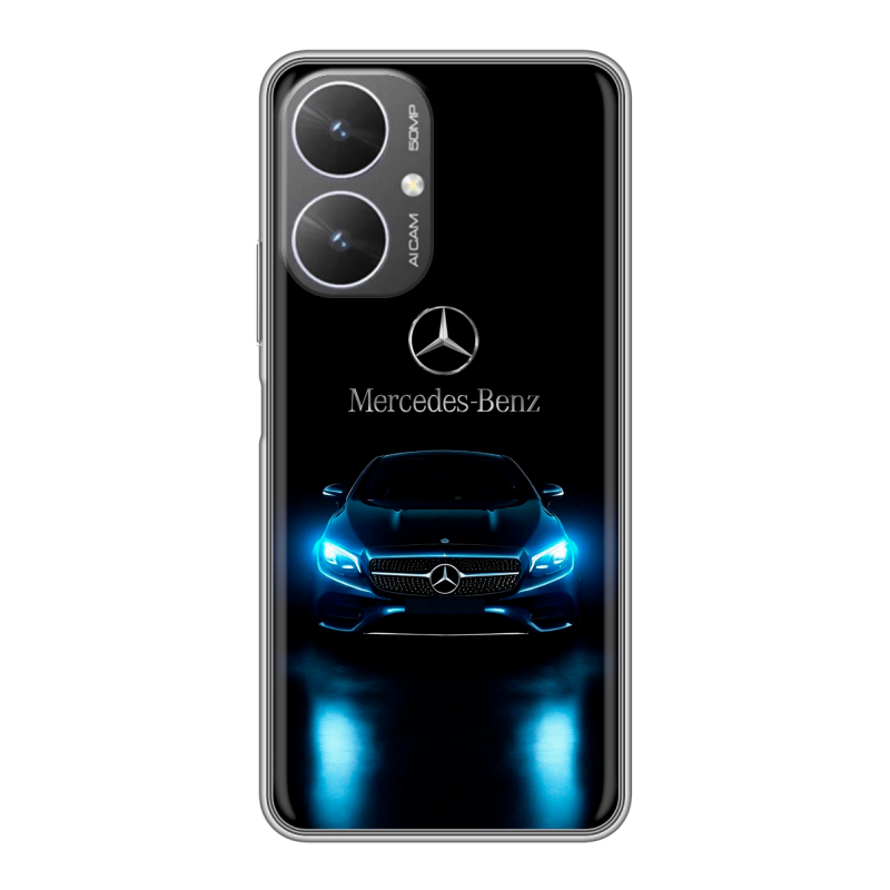 Силиконовый чехол на Xiaomi Poco M6 5G с принтом Mercedes Мерседес Силиконовый чехол на Xiaomi Poco M6 5G с принтом Mercedes Мерседес