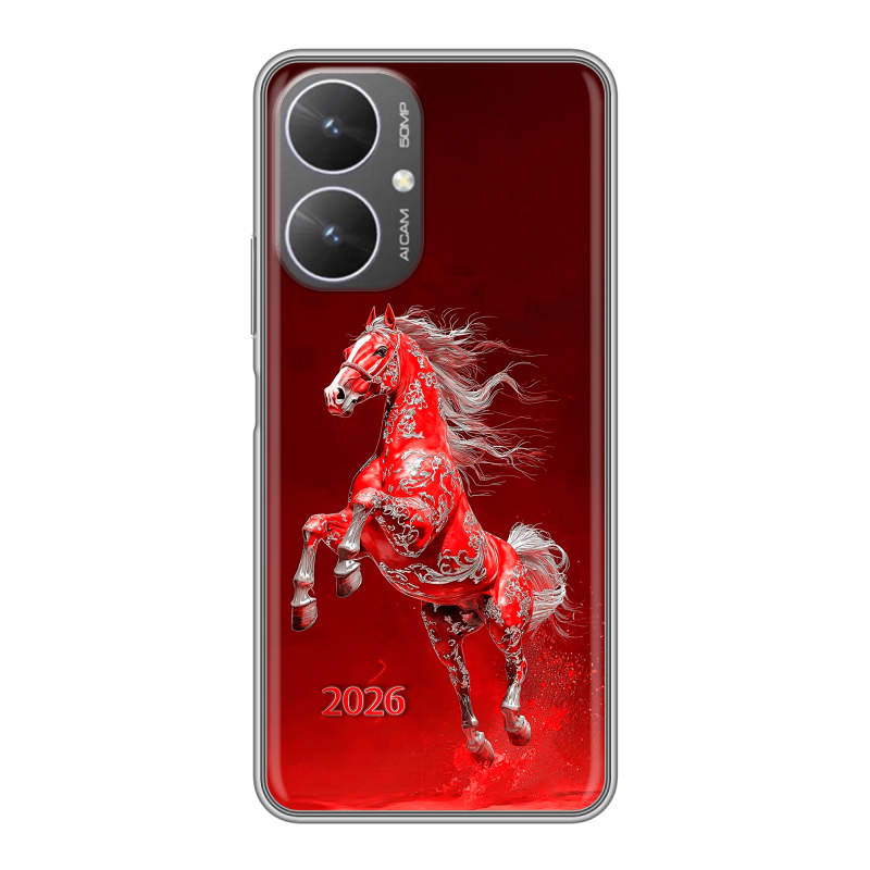 Силиконовый чехол на Xiaomi Poco M6 5G с принтом Новый год Силиконовый чехол на Xiaomi Poco M6 5G с принтом Новый год