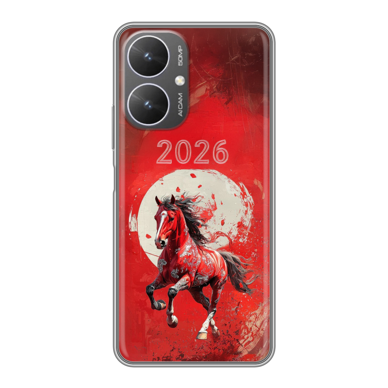 Силиконовый чехол на Xiaomi Poco M6 5G с принтом Новый год Силиконовый чехол на Xiaomi Poco M6 5G с принтом Новый год
