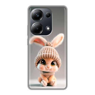 Силиконовый чехол на Xiaomi Poco M6 Pro 4G с принтом Кролик