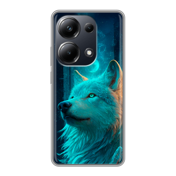 Силиконовый чехол на Xiaomi Poco M6 Pro 4G с принтом бабочки саккура