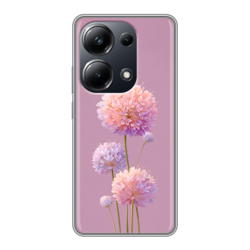 Силиконовый чехол на Xiaomi Poco M6 Pro 4G с принтом Цветы Силиконовый чехол на Xiaomi Poco M6 Pro 4G с принтом Цветы