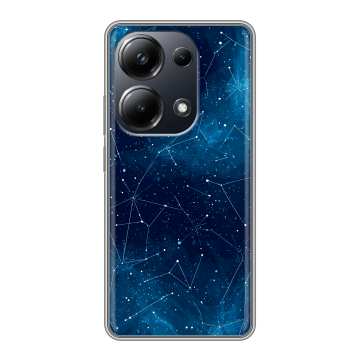 Силиконовый чехол на Xiaomi Poco M6 Pro 4G с принтом Космос звезды Силиконовый чехол на Xiaomi Poco M6 Pro 4G с принтом Космос звезды