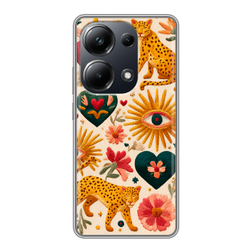 Силиконовый чехол на Xiaomi Poco M6 Pro 4G с принтом Модный принт Силиконовый чехол на Xiaomi Poco M6 Pro 4G с принтом Модный принт