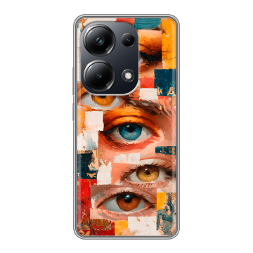 Силиконовый чехол на Xiaomi Poco M6 Pro 4G с принтом Модный принт Силиконовый чехол на Xiaomi Poco M6 Pro 4G с принтом Модный принт