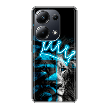 Силиконовый чехол на Xiaomi Poco M6 Pro 4G с принтом Король лев Силиконовый чехол на Xiaomi Poco M6 Pro 4G с принтом Король лев