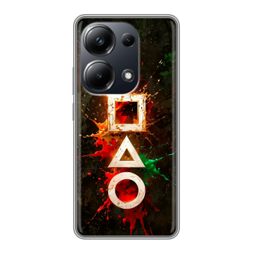 Силиконовый чехол на Xiaomi Poco M6 Pro 4G с принтом Squid Game Игра кальмара