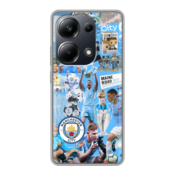 Силиконовый чехол на Xiaomi Poco M6 Pro 4G с принтом Man City Манчестер Сити Силиконовый чехол на Xiaomi Poco M6 Pro 4G с принтом Man City Манчестер Сити
