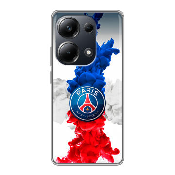 Силиконовый чехол на Xiaomi Poco M6 Pro 4G с принтом PSG ПСЖ Силиконовый чехол на Xiaomi Poco M6 Pro 4G с принтом PSG ПСЖ