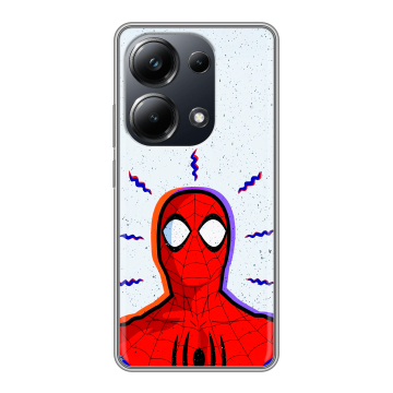 Силиконовый чехол на Xiaomi Poco M6 Pro 4G с принтом Spiderman Человек паук Силиконовый чехол на Xiaomi Poco M6 Pro 4G с принтом Spiderman Человек паук