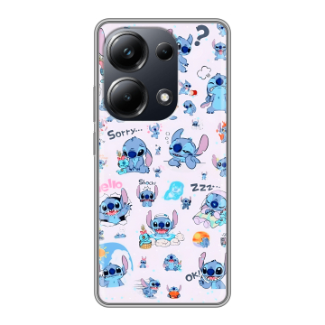 Силиконовый чехол на Xiaomi Poco M6 Pro 4G с принтом Лило и Стич Силиконовый чехол на Xiaomi Poco M6 Pro 4G с принтом Лило и Стич