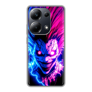 Силиконовый чехол на Xiaomi Poco M6 Pro 4G с принтом Death note Тетрадь смерти Силиконовый чехол на Xiaomi Poco M6 Pro 4G с принтом Death note Тетрадь смерти