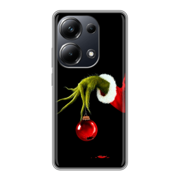 Силиконовый чехол на Xiaomi Poco M6 Pro 4G с принтом Новый год Гринч Силиконовый чехол на Xiaomi Poco M6 Pro 4G с принтом Новый год Гринч