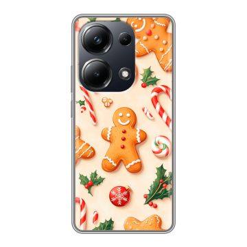Силиконовый чехол на Xiaomi Poco M6 Pro 4G с принтом Новый год Силиконовый чехол на Xiaomi Poco M6 Pro 4G с принтом Новый год