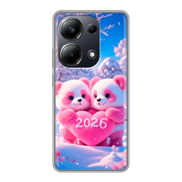 Силиконовый чехол на Xiaomi Poco M6 Pro 4G с принтом Новый год Силиконовый чехол на Xiaomi Poco M6 Pro 4G с принтом Новый год