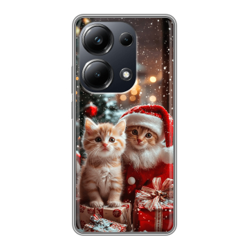 Силиконовый чехол на Xiaomi Poco M6 Pro 4G с принтом Новый год Силиконовый чехол на Xiaomi Poco M6 Pro 4G с принтом Новый год