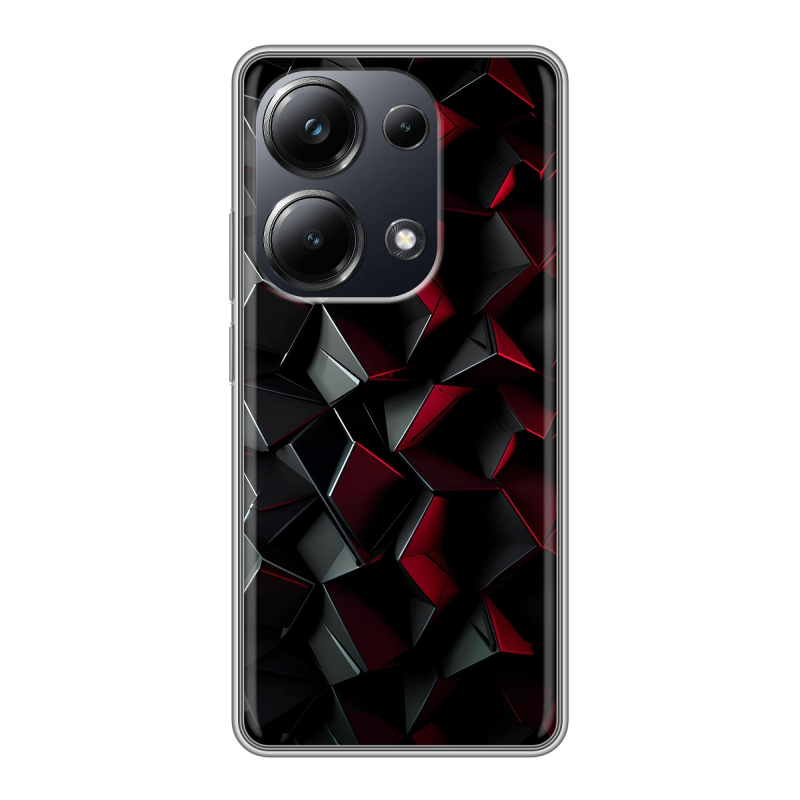 Силиконовый чехол на Xiaomi Poco M6 Pro 4G с принтом Абстракция Силиконовый чехол на Xiaomi Poco M6 Pro 4G с принтом Абстракция