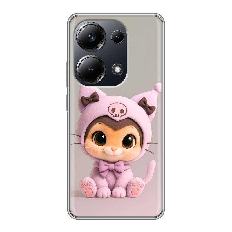 Силиконовый чехол на Xiaomi Poco M6 Pro 4G с принтом Куроми Kuromi Силиконовый чехол на Xiaomi Poco M6 Pro 4G с принтом Куроми Kuromi
