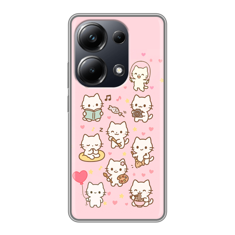 Силиконовый чехол на Xiaomi Poco M6 Pro 4G с принтом Hello Kitty Хелоу Кити Силиконовый чехол на Xiaomi Poco M6 Pro 4G с принтом Hello Kitty Хелоу Кити